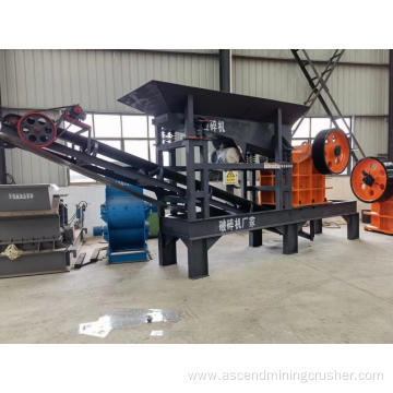 Mobile trailer type Stone Jaw Crusher crushing plant